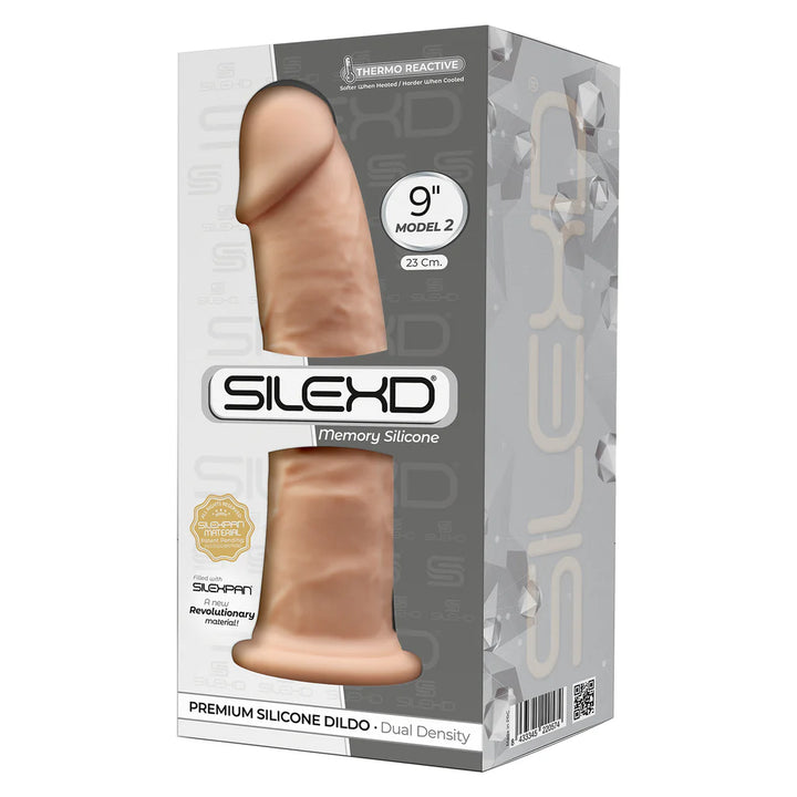 Silexd 9" Modèle 2 -  Dildo en Silicone Premium Thermoréactif à Mémoire