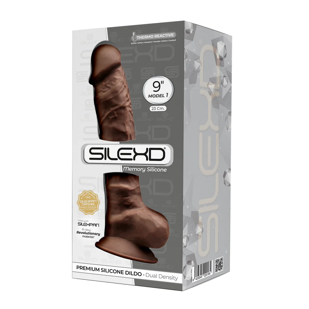 Silexd 9" Modèle 1 -  Dildo en Silicone Premium Thermoréactif à Mémoire