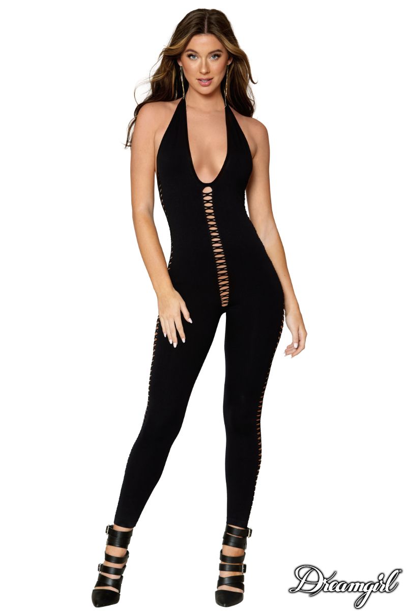 Laced bodystocking