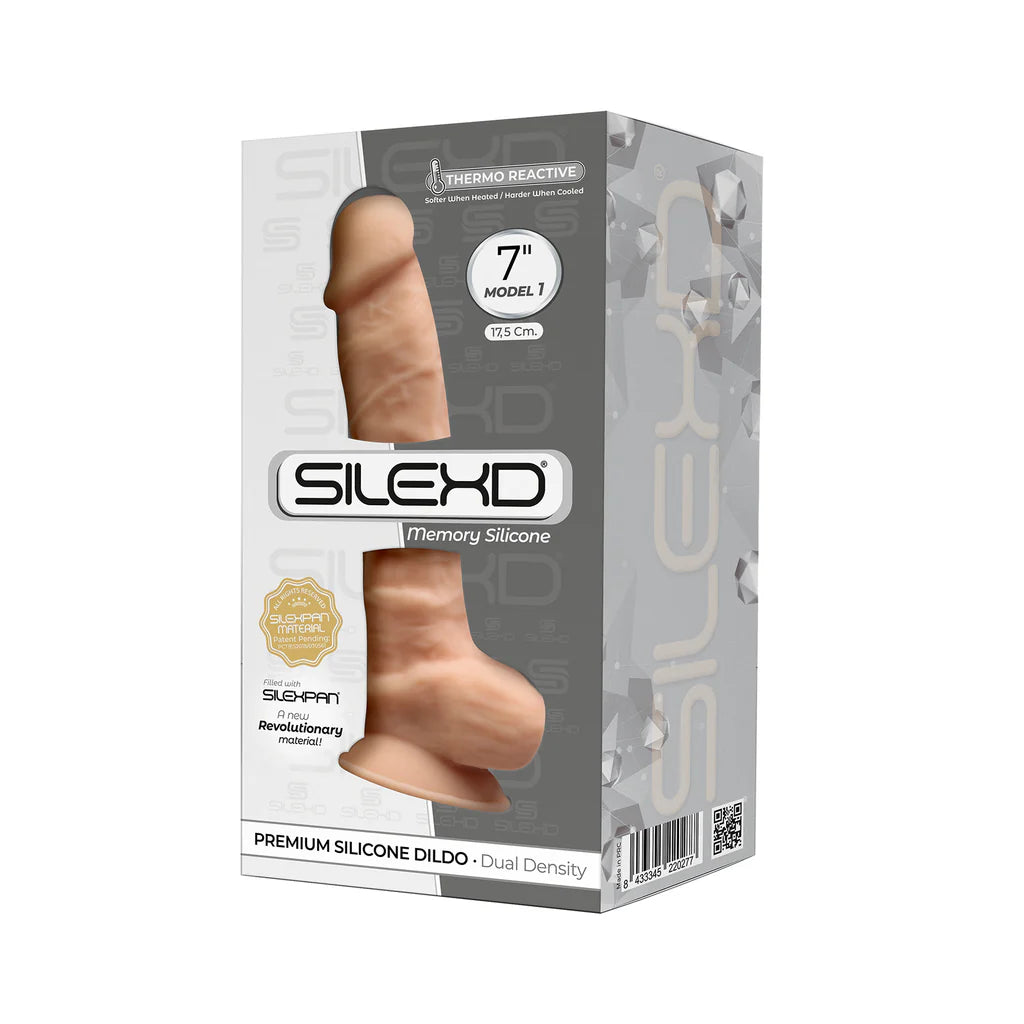 Silexd 7" Model 1 - Thermoreactive Premium Memory Silicone Dildo