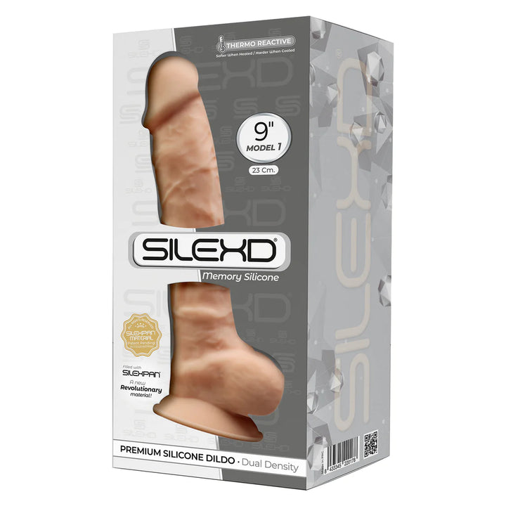 Silexd 9" Model 1 - Premium Thermoreactive Silicone Memory Dildo