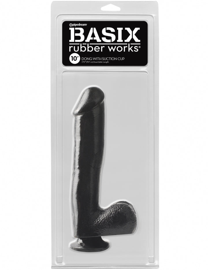 Basix Rubber Works Gode de 10 pouces avec ventouse