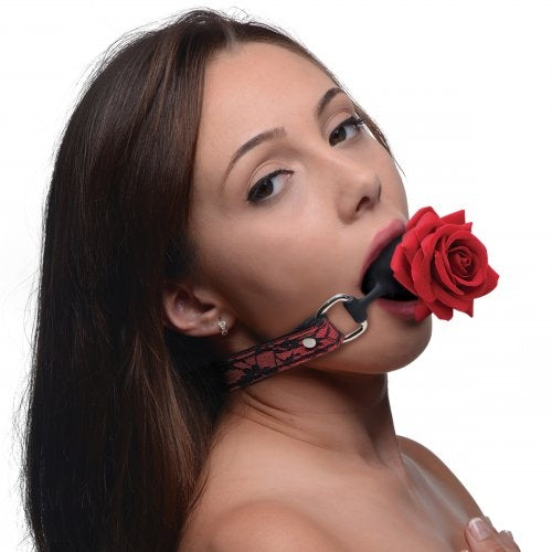 Silicone Gag with Rose