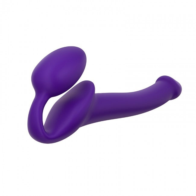 Strap-On réaliste flexible violet - Medium