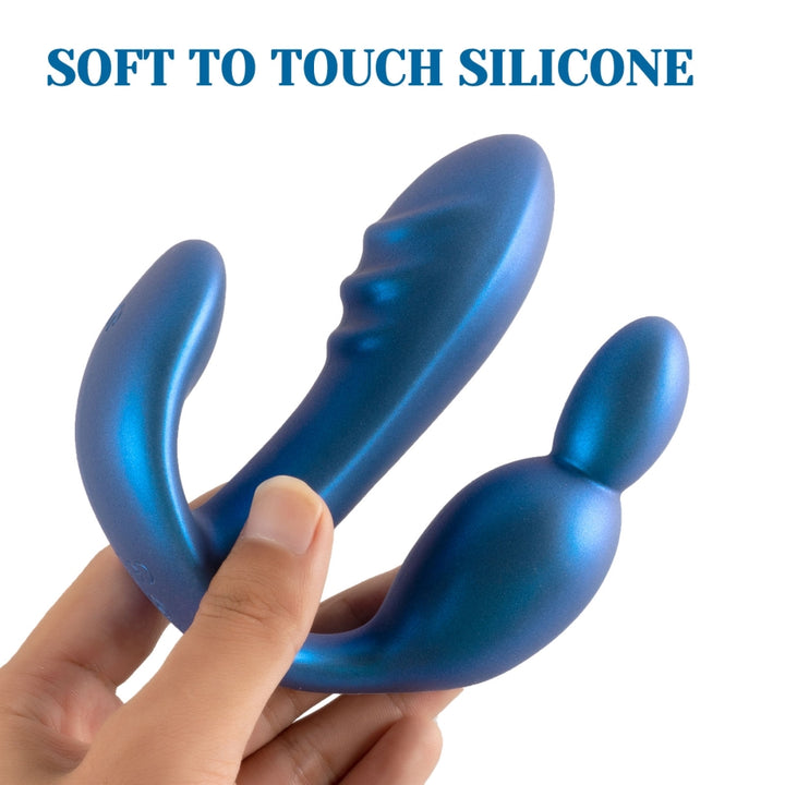 Wearable Metallic Color Portable Anal Vibrator