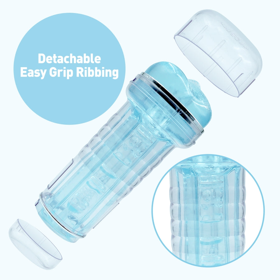 Crystal Masturbator Stroker Crystal Cup - Blue 