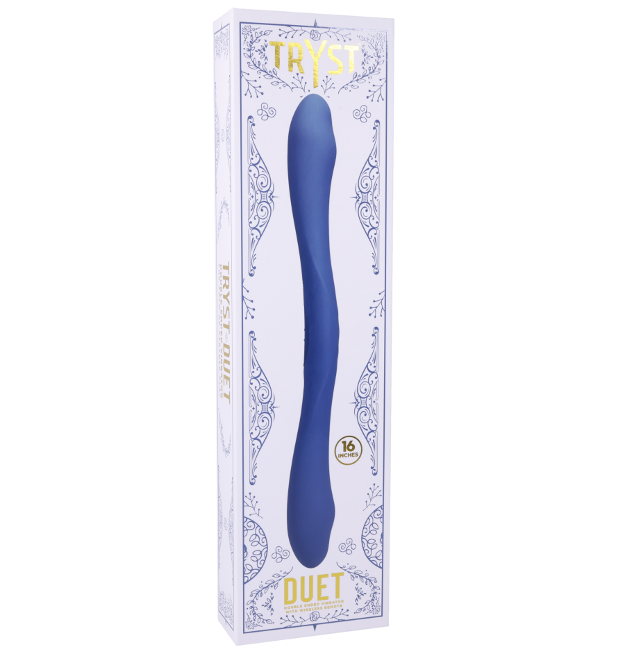 Tryst - Vibromasseur double extrémité avec télécommande sans fil