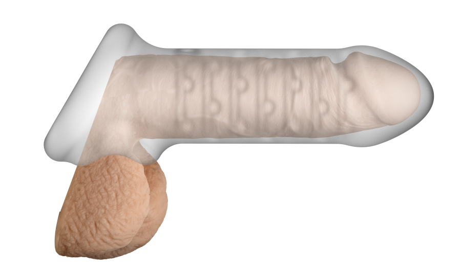 Thank You - Slim Extension with Strap for Frosted Testicles