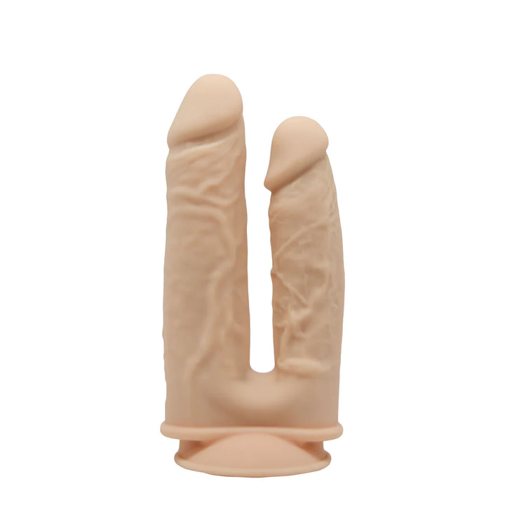 Silexd (Double Penetration 8" and 7") Model 1 With Vibration - Premium Silicone Dildo