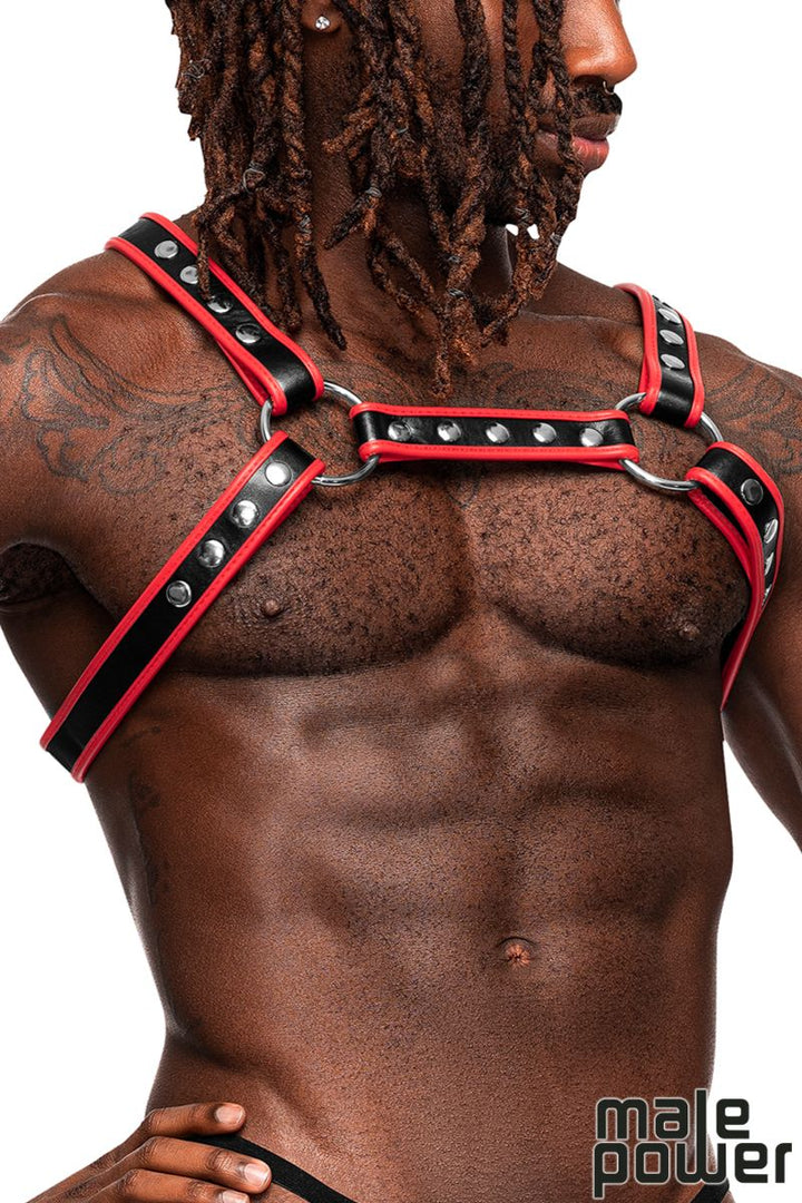 Chest Harness - Red &amp; Black