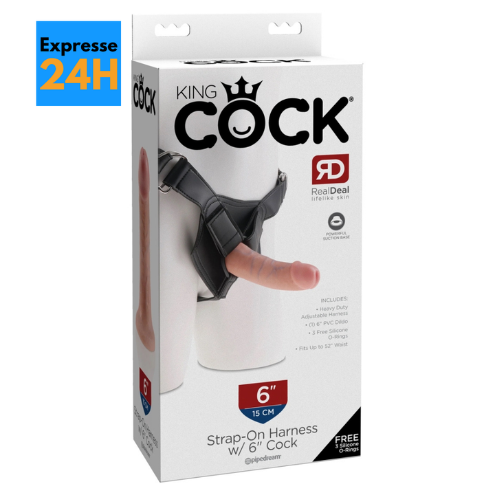King Cock Strap-On with 6" Dildo