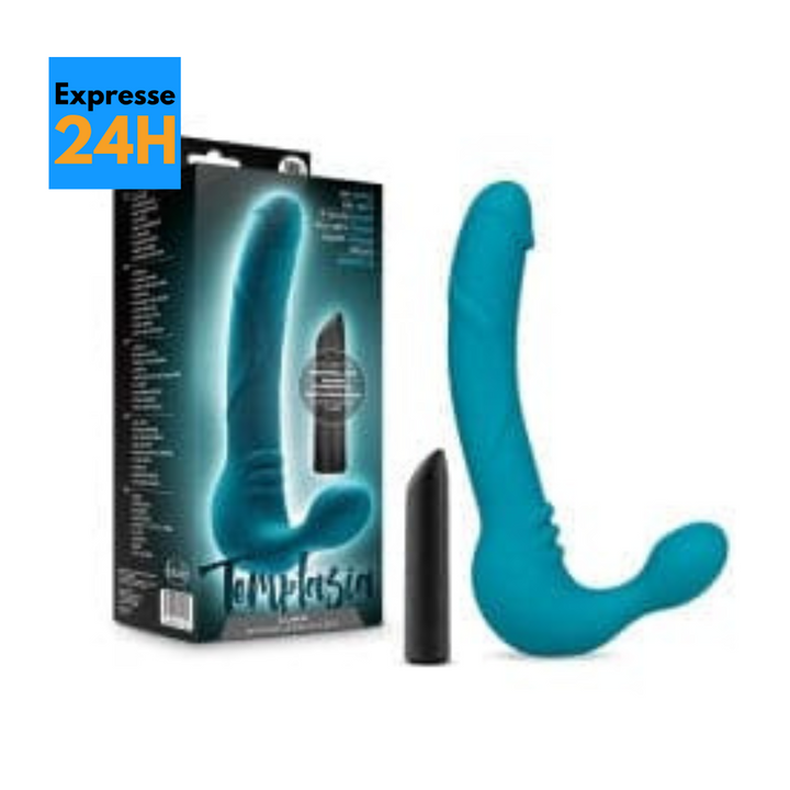 Luna - Silicone Strapless Dildo - Turquoise