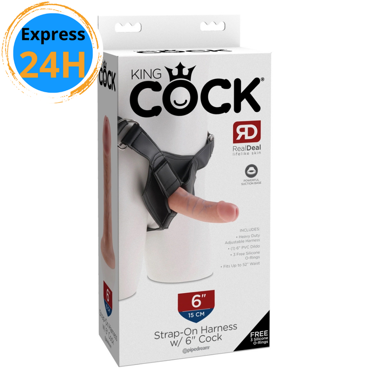 King Cock Strap-On with 6" Dildo