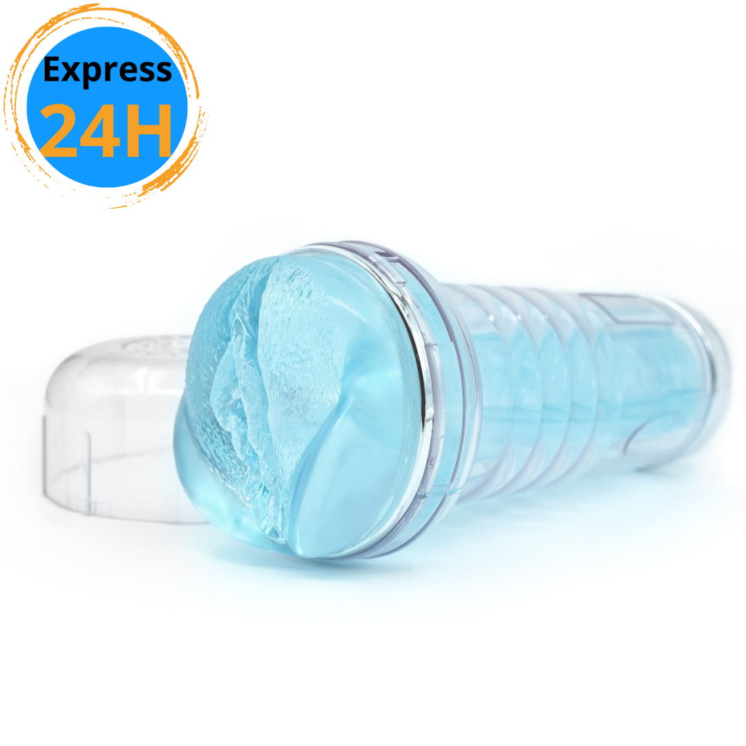 Crystal Masturbator Stroker Crystal Cup - Blue 