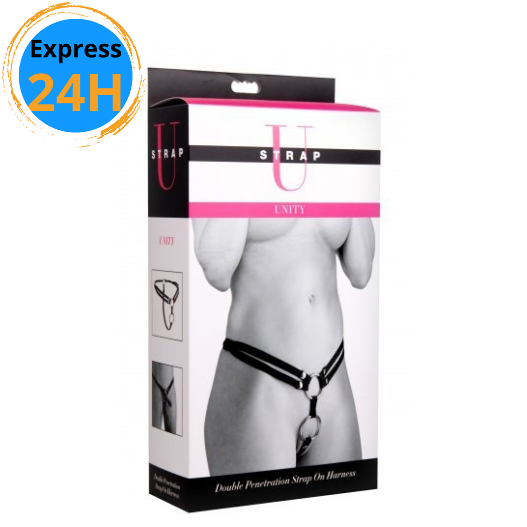 Unity Double Penetration Strap On Harness