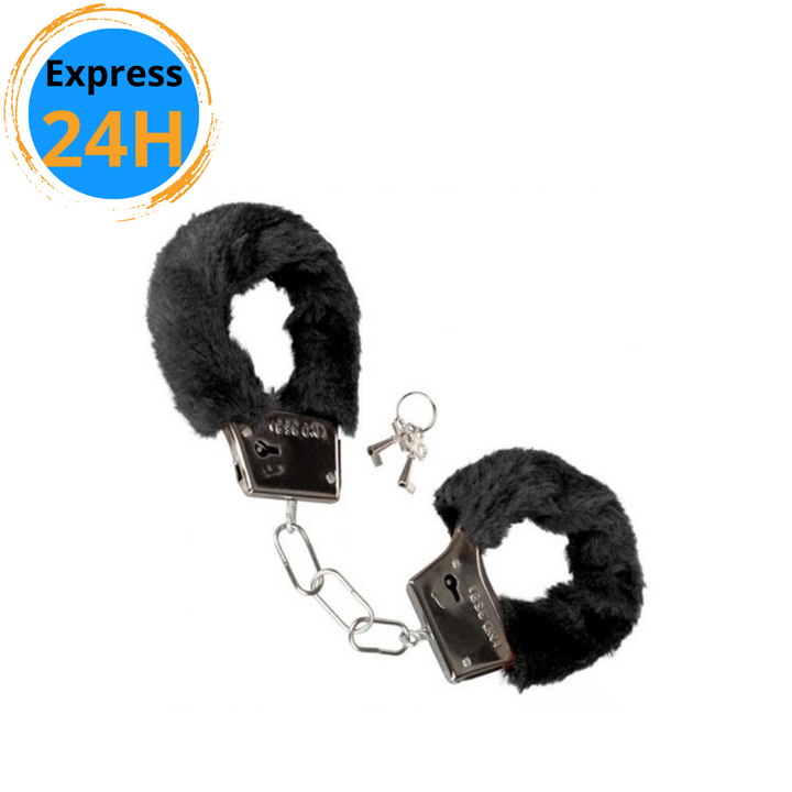 Playful Furry Cuffs - Black