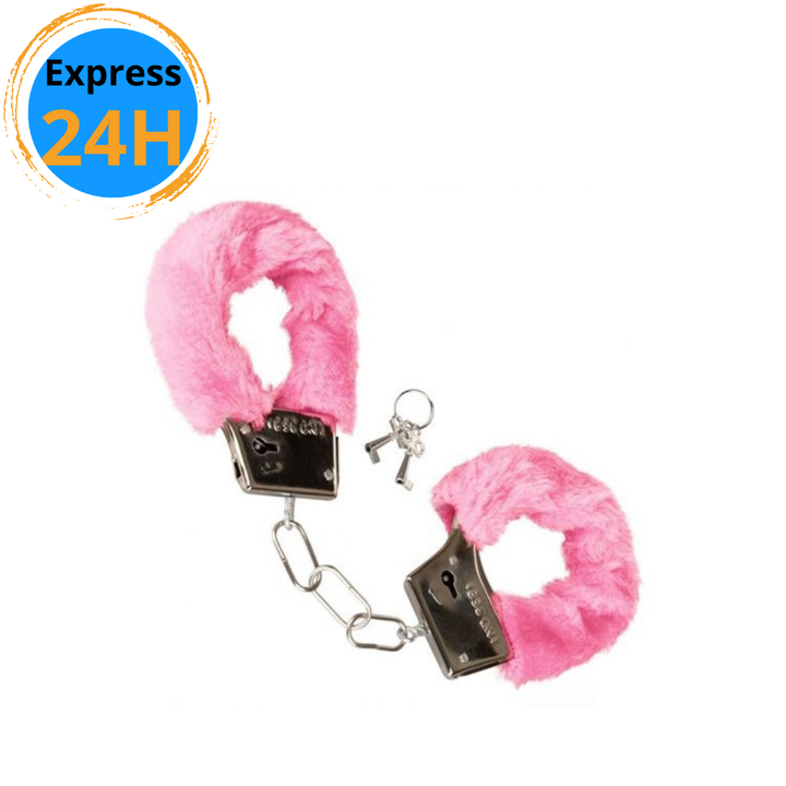 Playful Furry Cuffs - Pink