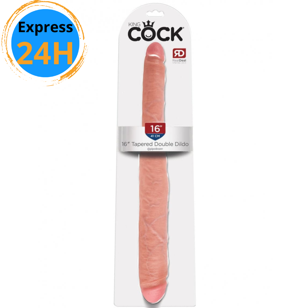 King Cock 16" Tapered Double Dildo