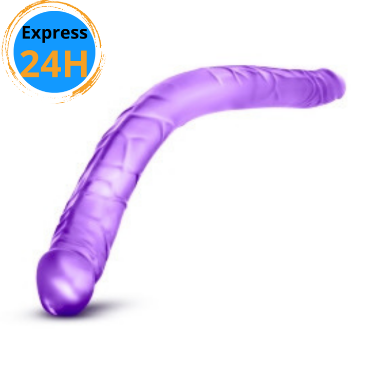 16" Dildo Double - Purple