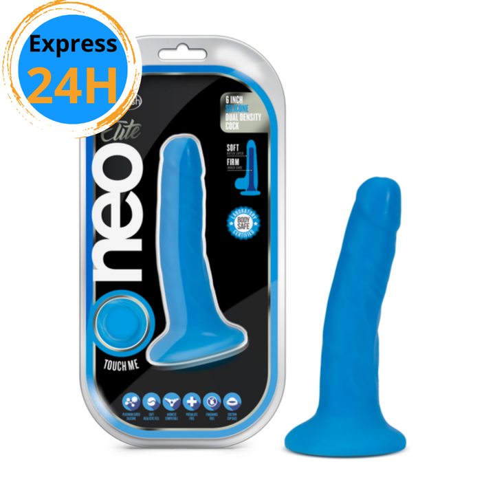 Gode Dual Density en Silicone de 6 pouces -