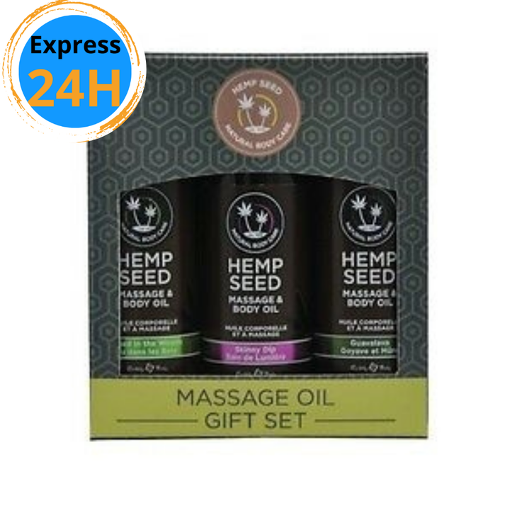 Hemp Seed 3 Massage Oil Gift Set