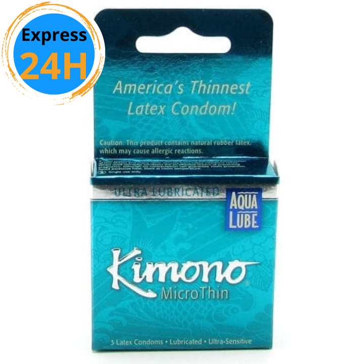 Kimono Micro Thin with Aqua Lube 3pk