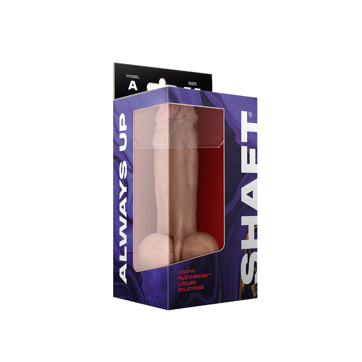 Shaft - Model A - 7.5 inch Liquid Silicone Dong with Testicles