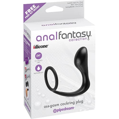 Penis Ring with Ass-Gasm Plug