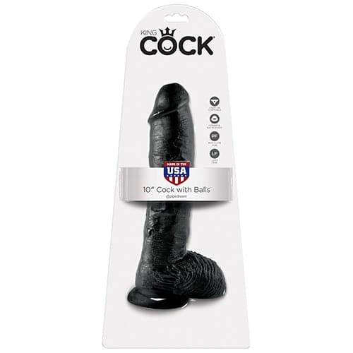 King Cock - 10" dildo avec testicules