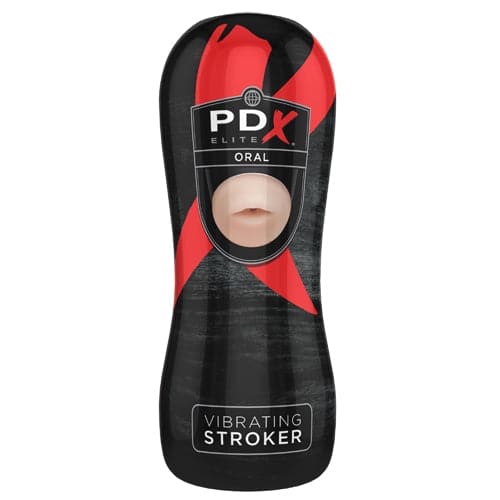 PDX ELITE Vibrating Stroker Oral