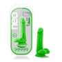 Blush - Neo - 6 Inch Dual Density Cock With Balls - Neon Green