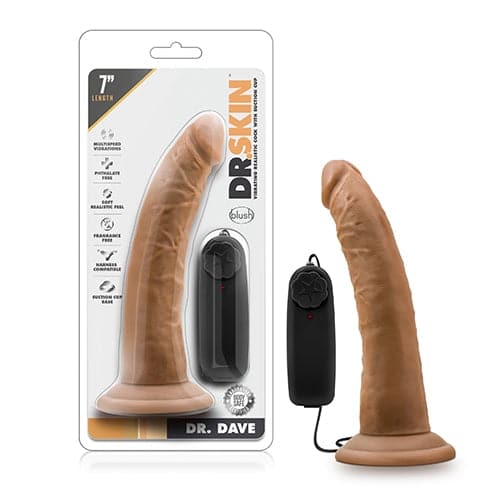 Dr. Skin - Dr. Dave - 7 Inch Vibrator with Suction Cup -