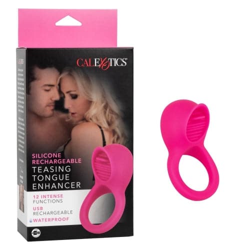 Rechargeable Silicone Teasing Tongue Enhancer