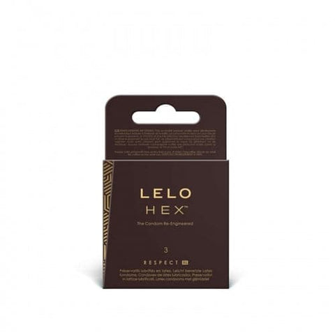 Lelo - Préservatifs HEX Respect XL, paquet de 3