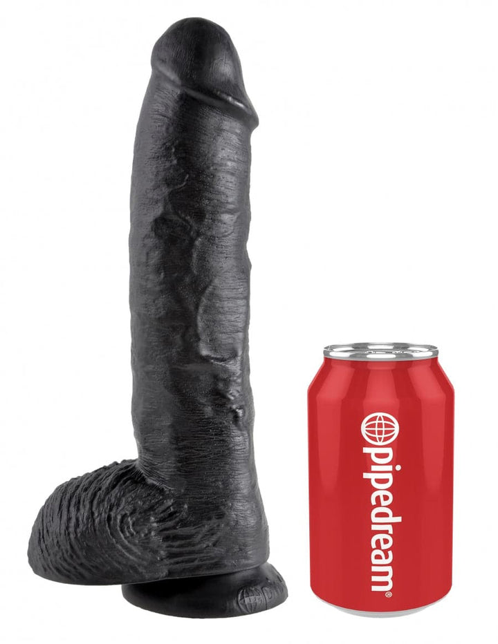 King Cock 10" dildo with testicles 