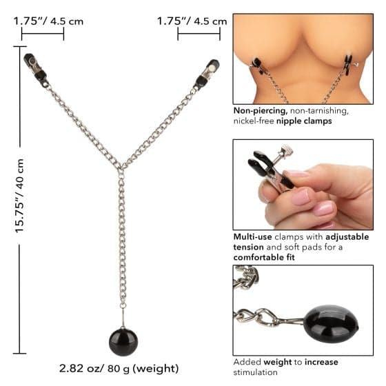 Nipple Play Nipple Clamp with Weight