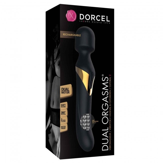Dorcel double motor orgasm stimulator Black &amp; Gold