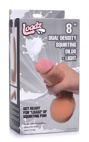 Loadz 8.5 Inch Squirting Dildo with Reservoir in Testicles