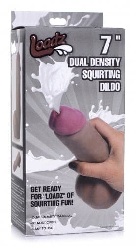 Loadz Dildo éjaculateur de 7 pouces avec réservoir dans les testicules