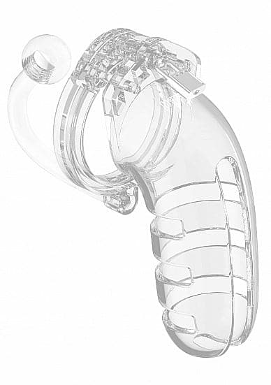 Shots - ManCage - Model 12 - Chastity - 5.5" - Cage with Plug - Transparent