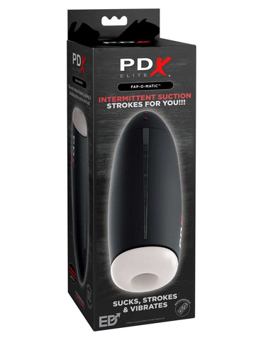 PDX Elite Fap-O-Matic Stroker - Blanc/Noir