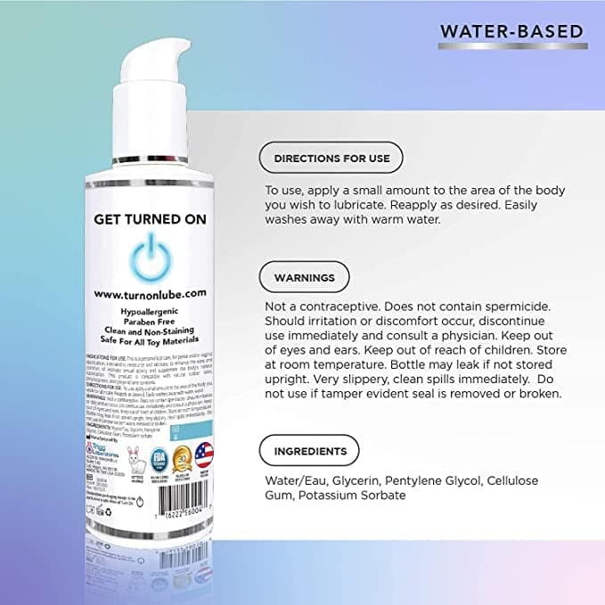 WET Water Based Lubricant 6 Fl.oz./177mL