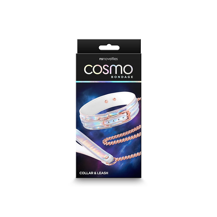 NS - Cosmo Bondage - Collar and Leash - Rainbow 