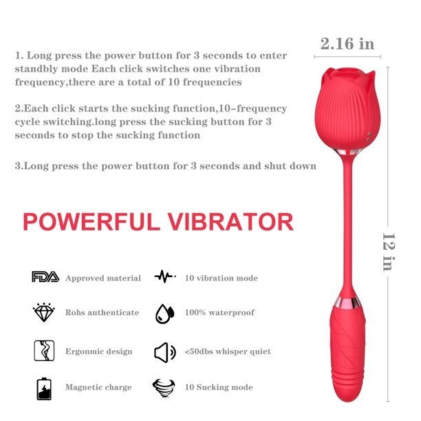 2 in 1 Pink Vibrator